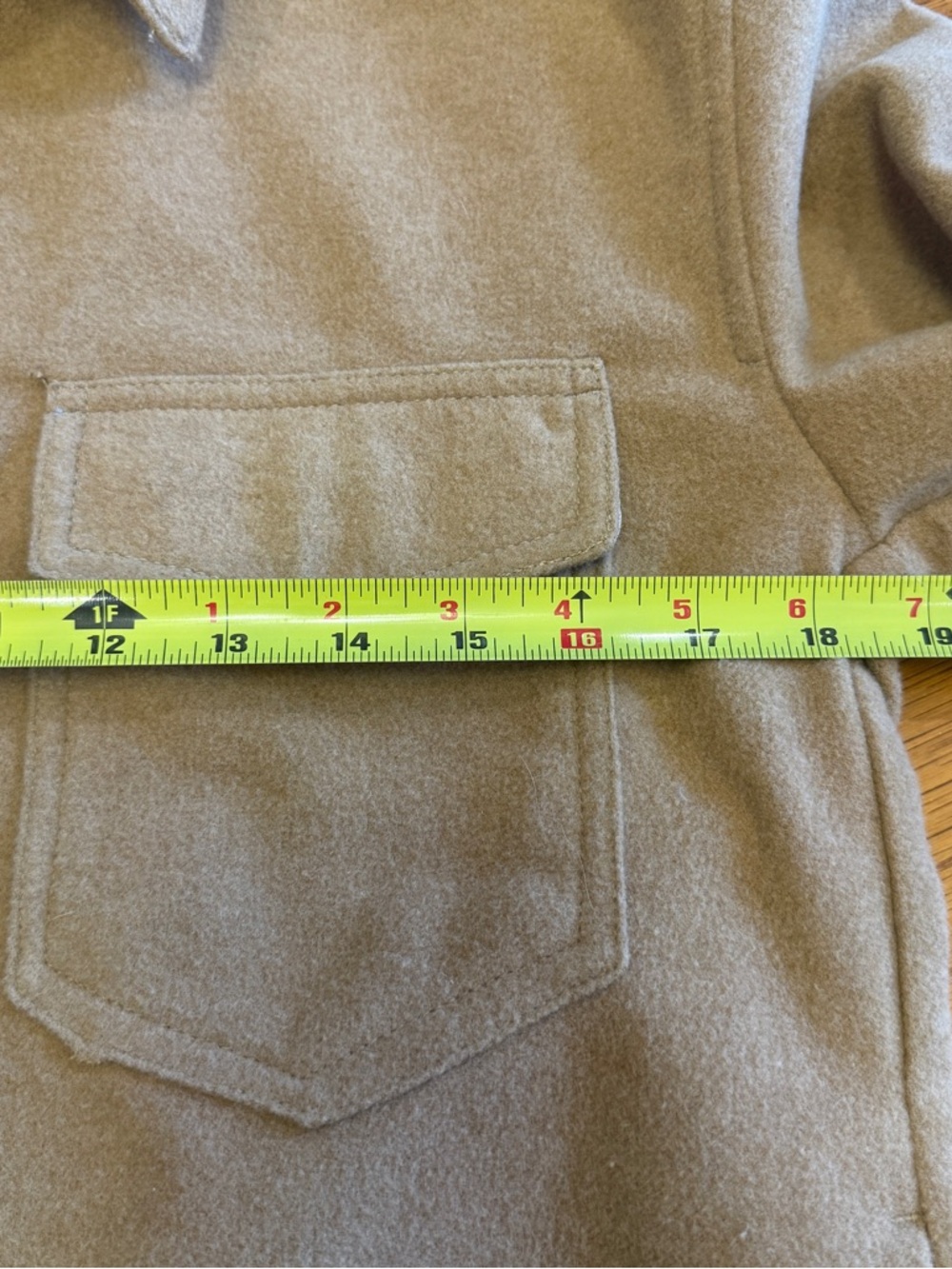 Abercrombie & Fitch Women’s Camel Button Up Shacket Sz S - Picture 7 of 8